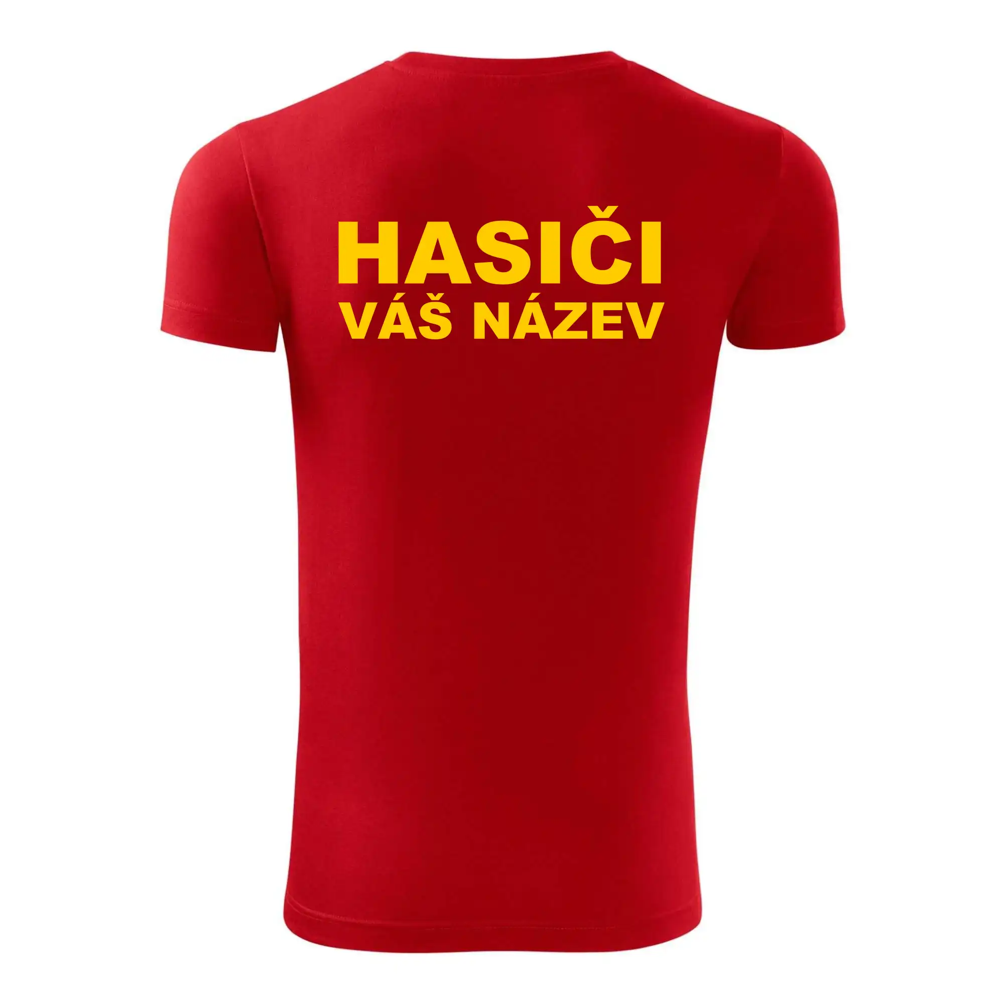 Hasiči - žlutý nápis - váš název sboru