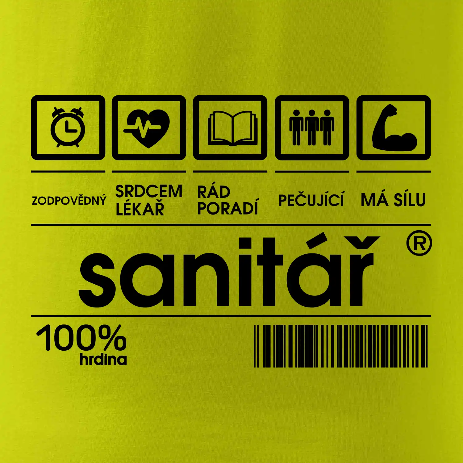 Čárový kód sanitář