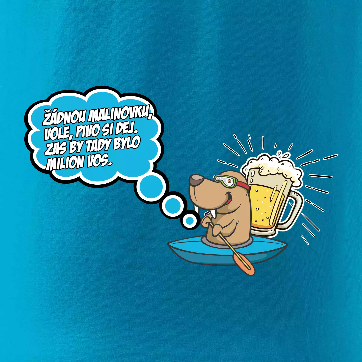 Žádnou malinovku, ale pivo