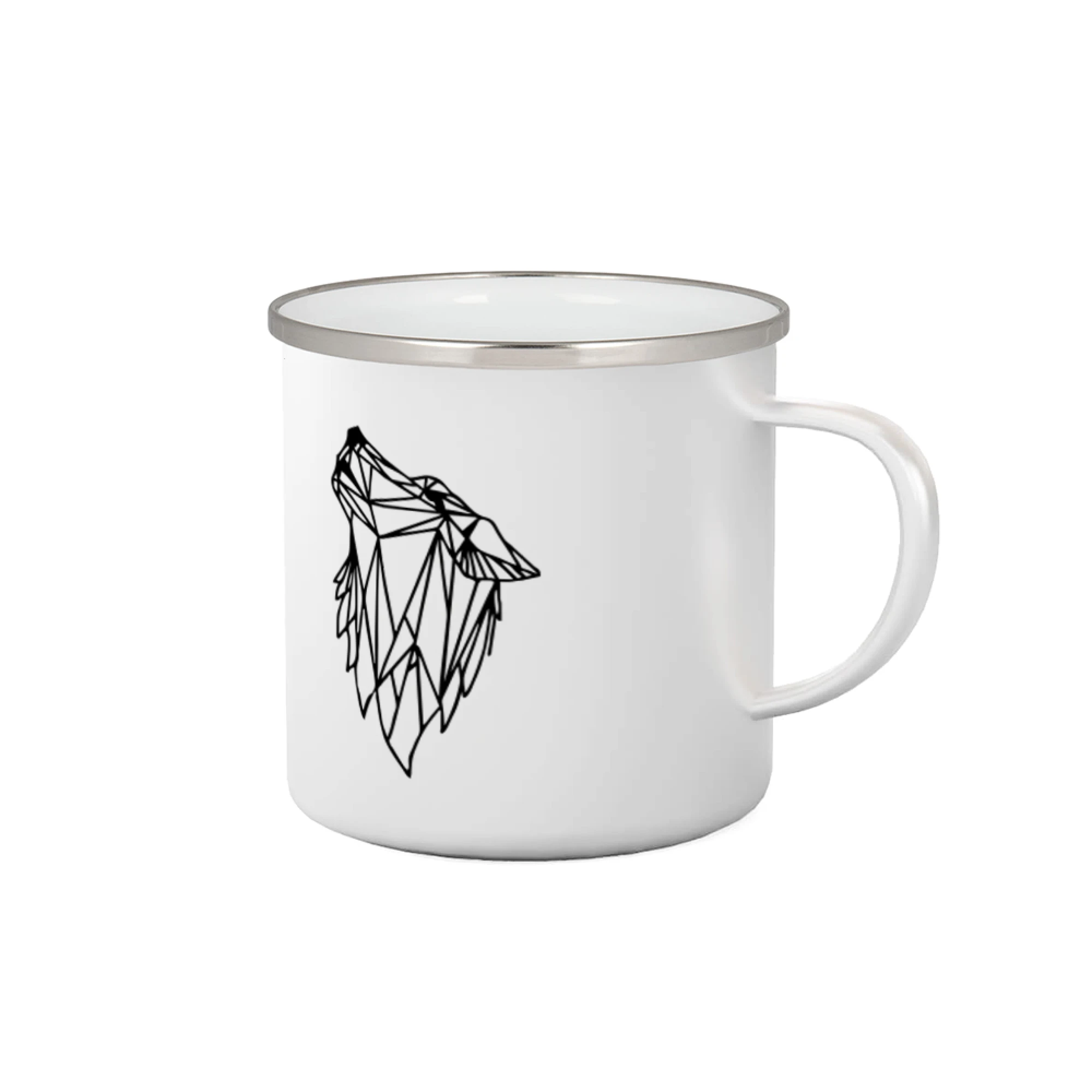 Geometrie - vlk - vyjící