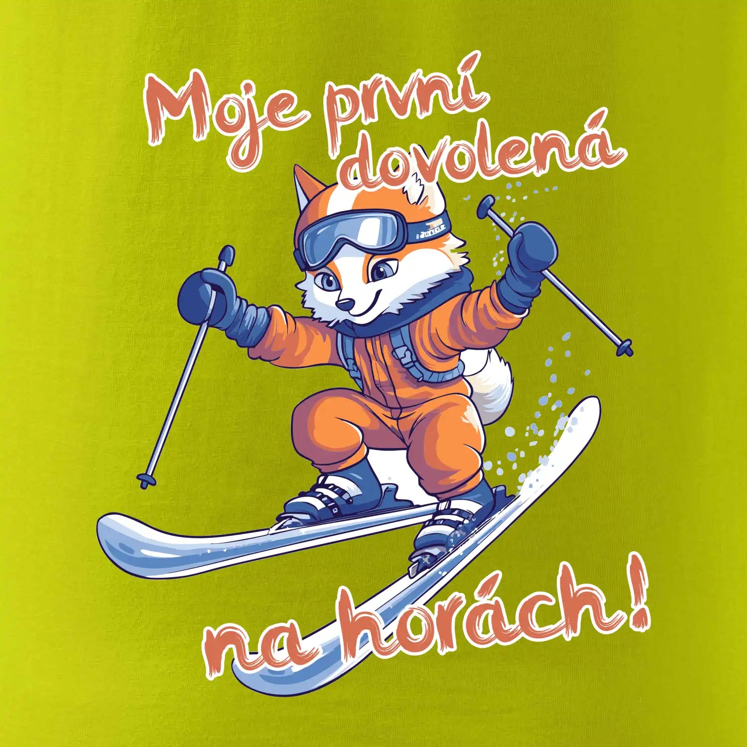 Moje první dovolená na horách oranžová liška