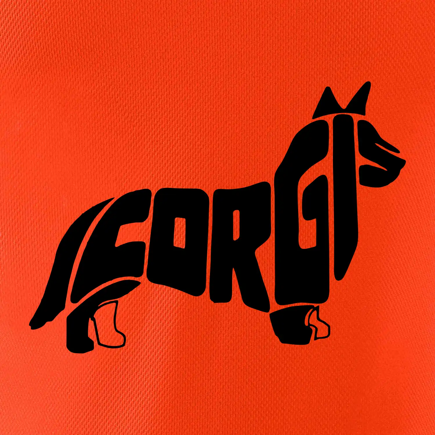 Corgi - nápis v těle