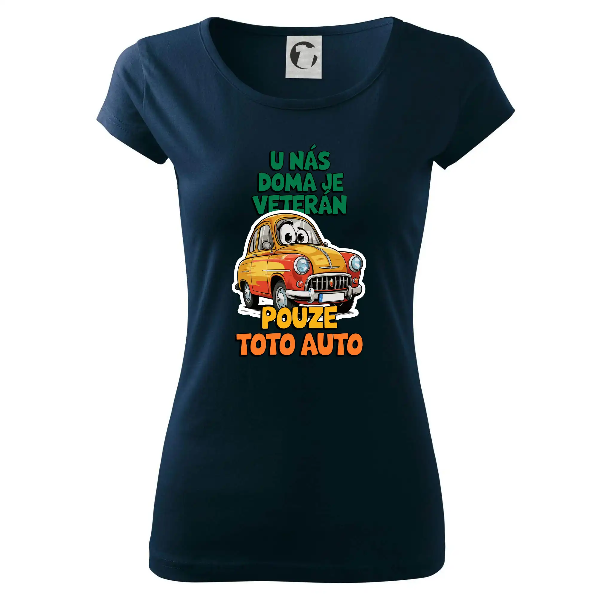 U nás doma je veterán pouze toto auto barevný nápis