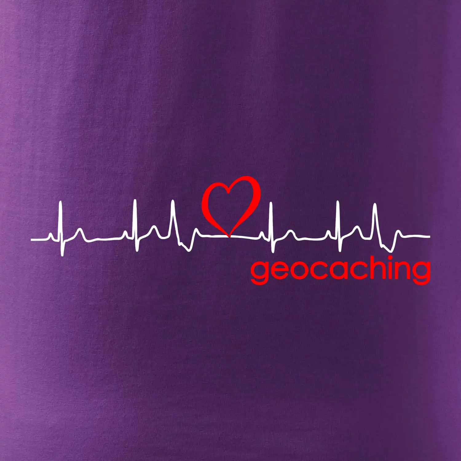 Moje srdce bije pro Geocaching -text