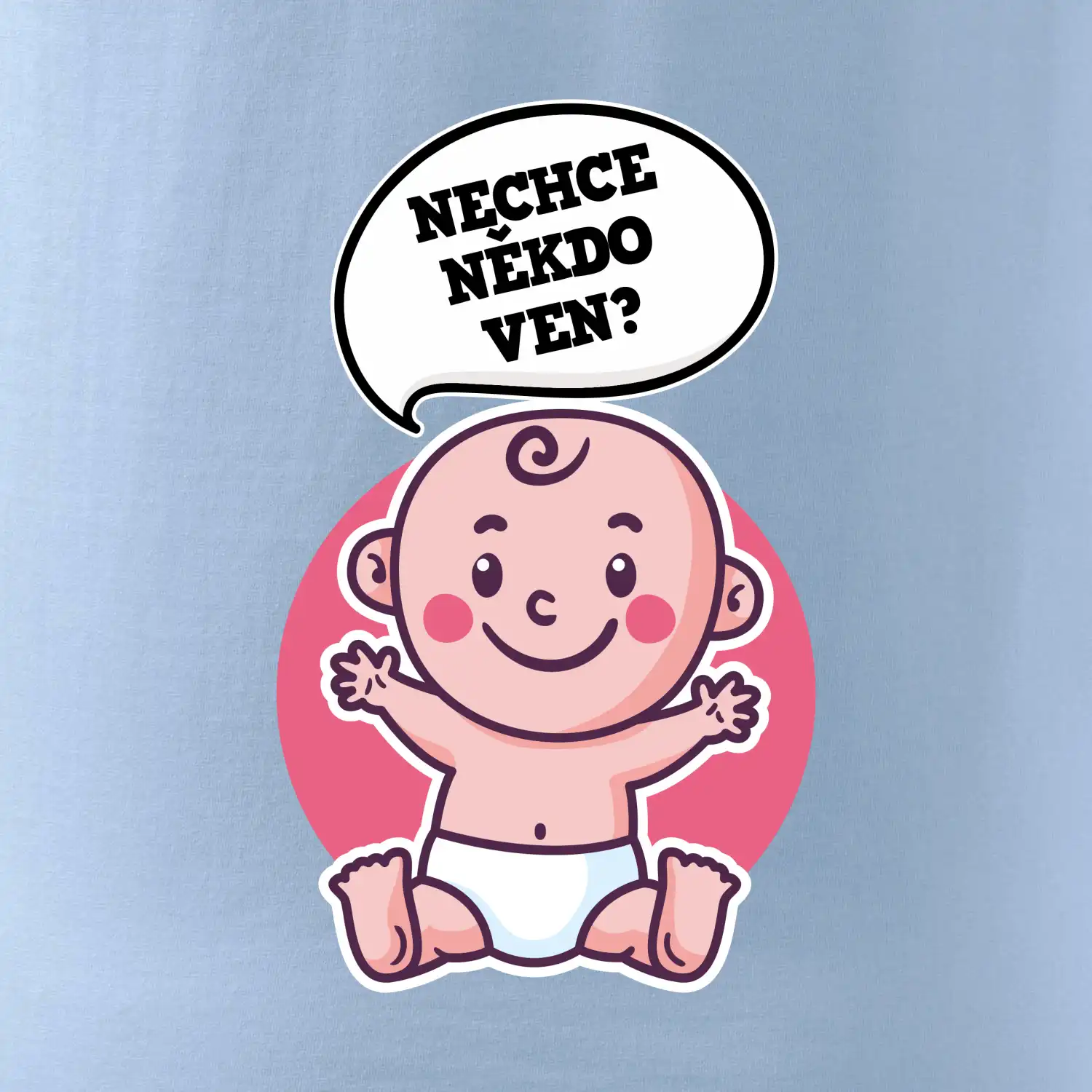 Nechce někdo ven - Triko pro porodní asistentku