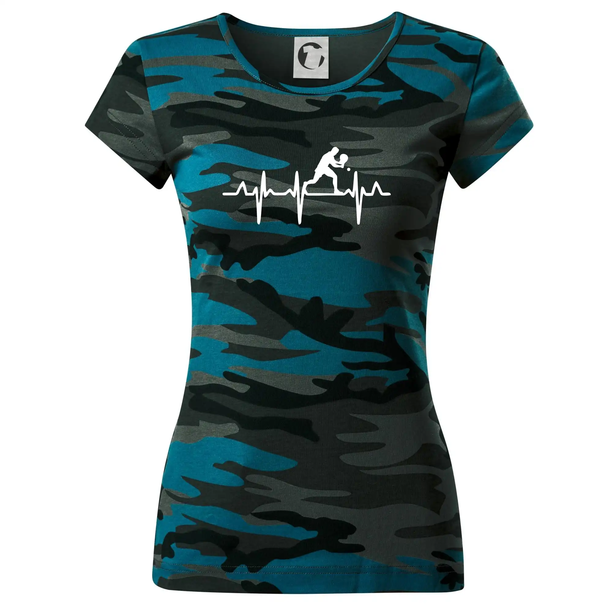 EKG stolní tenista stojící