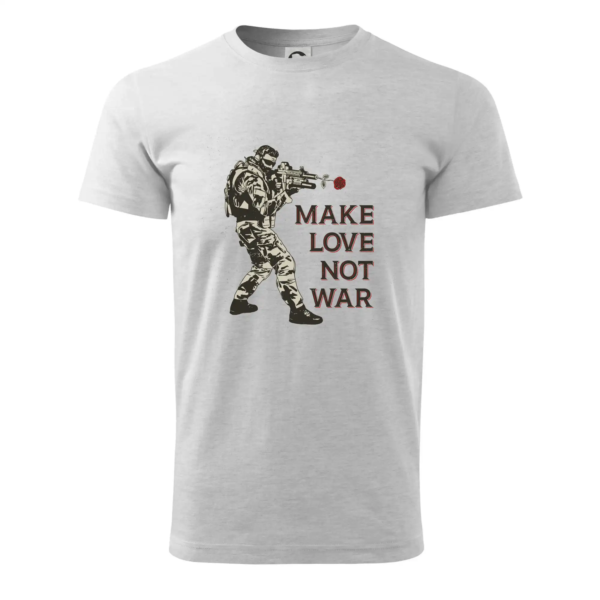Růže ve zbrani, make love not war