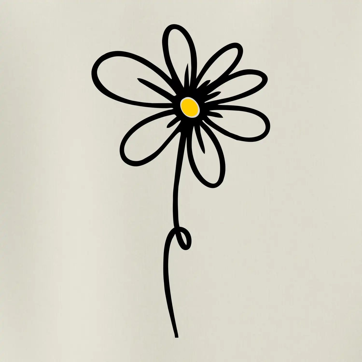 Kopretina - dole na výšku