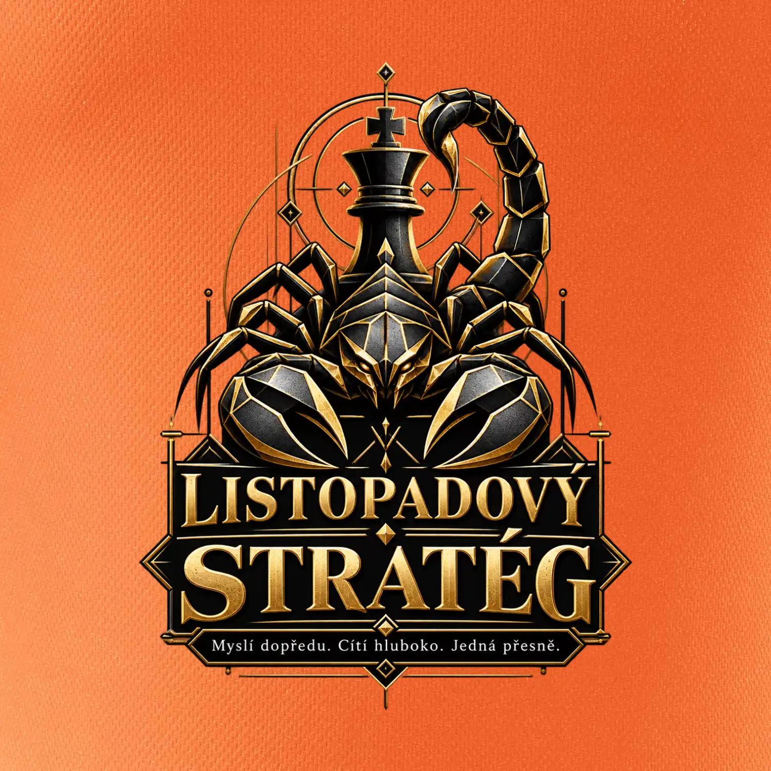 Listopadový stratég se štírem a šachovým králem