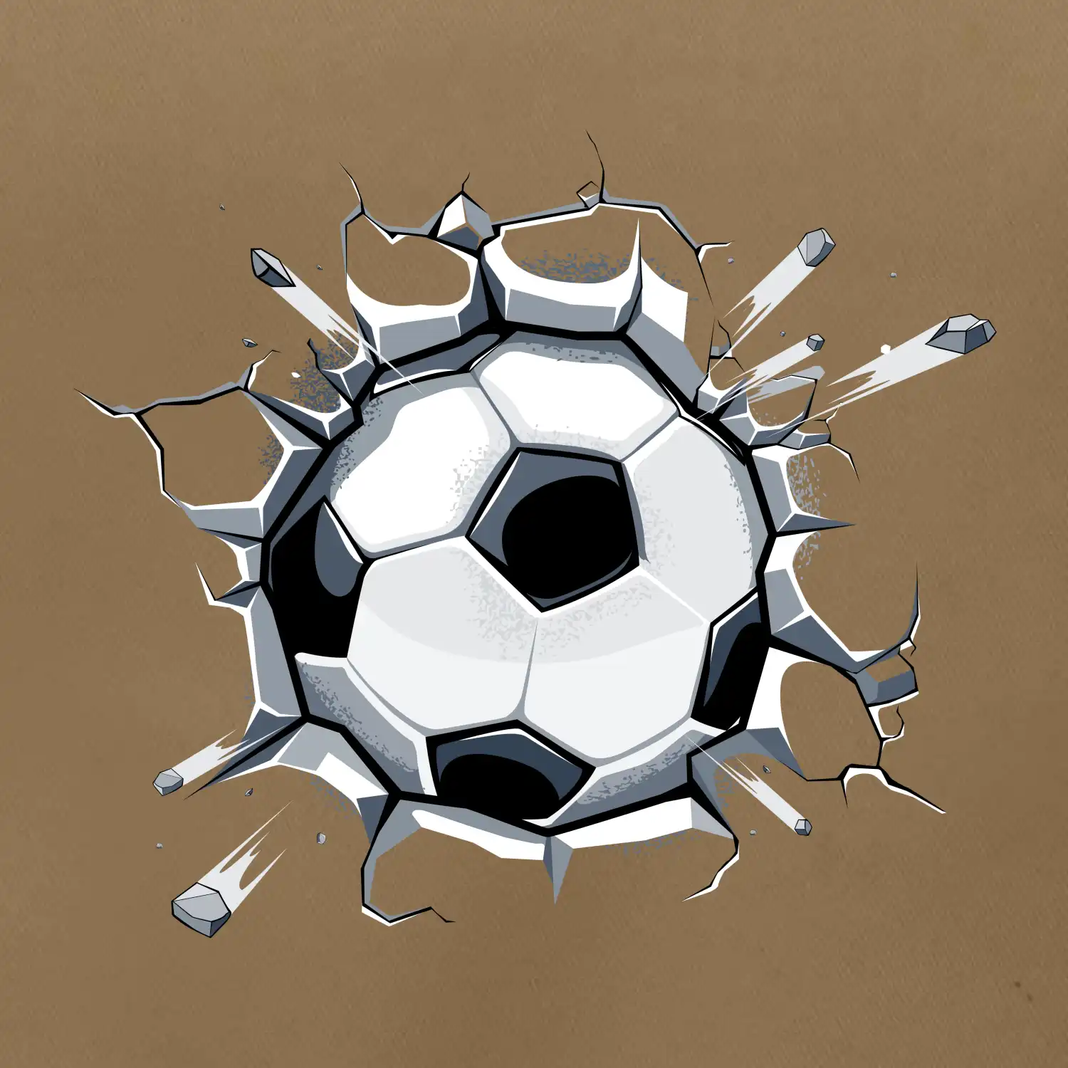 Fotbalový míč v triku