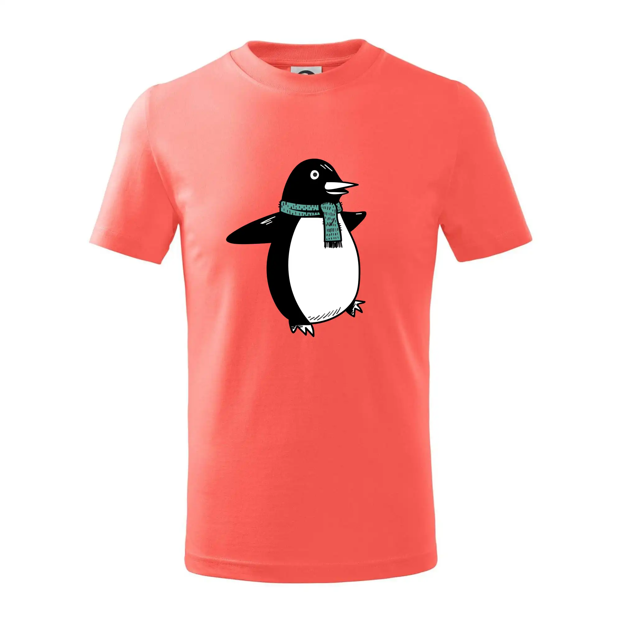 Tučňák se zelenou šálou