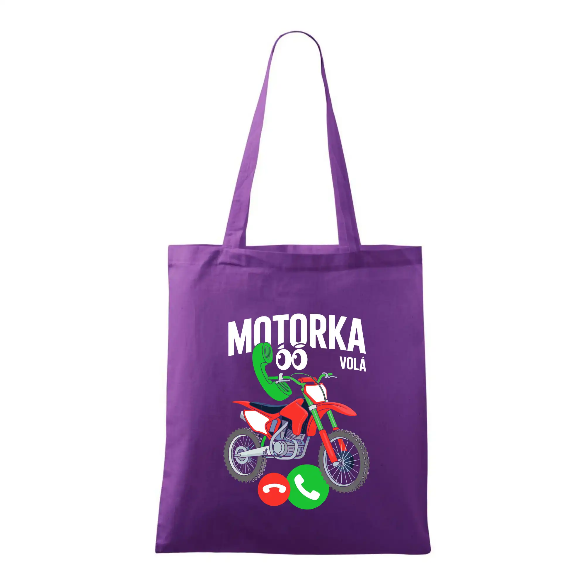 Karikatura motorka cross volá