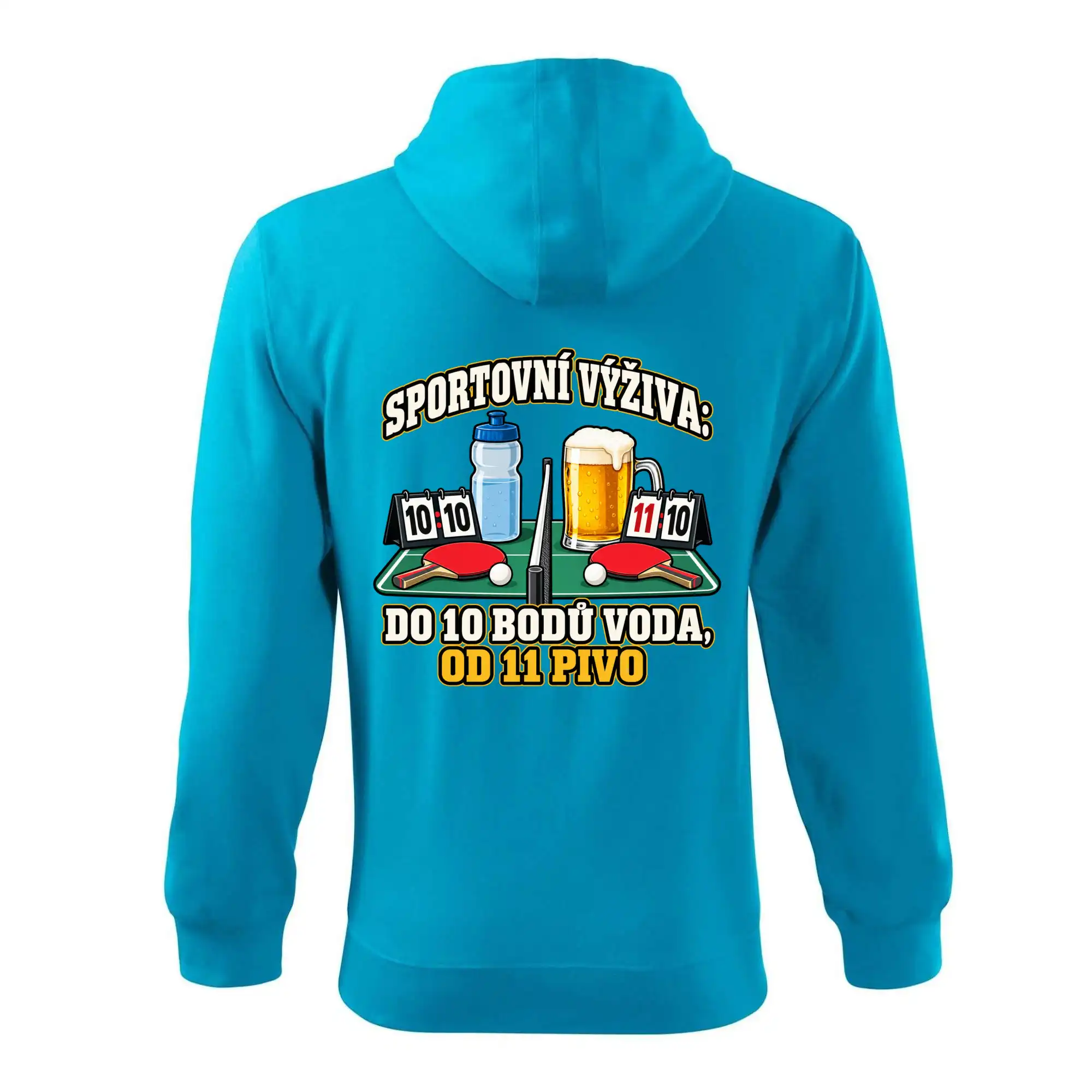 Sportovní výživa -  do 10 bodů voda, od 11 pivo