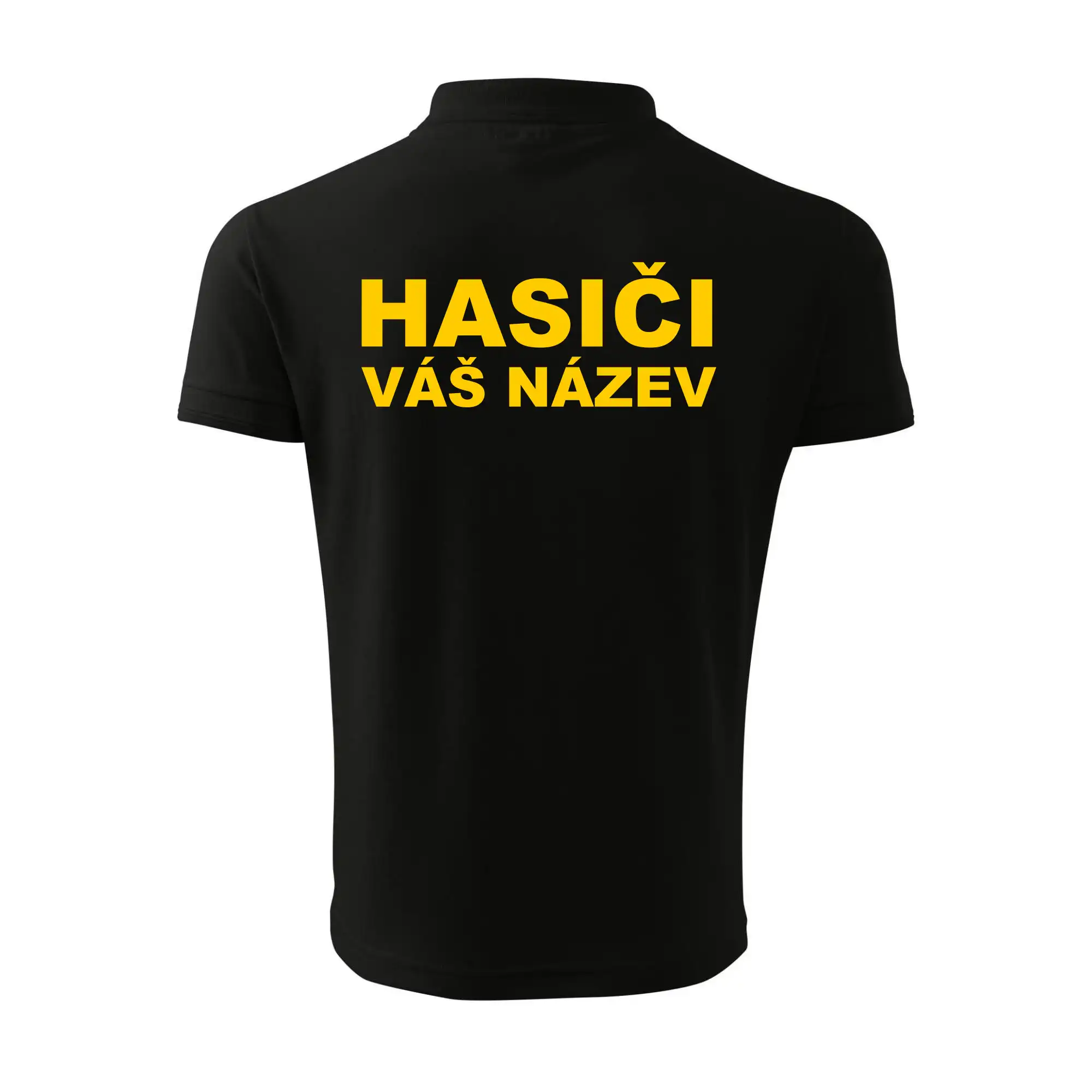 Hasiči - žlutý nápis - váš název sboru