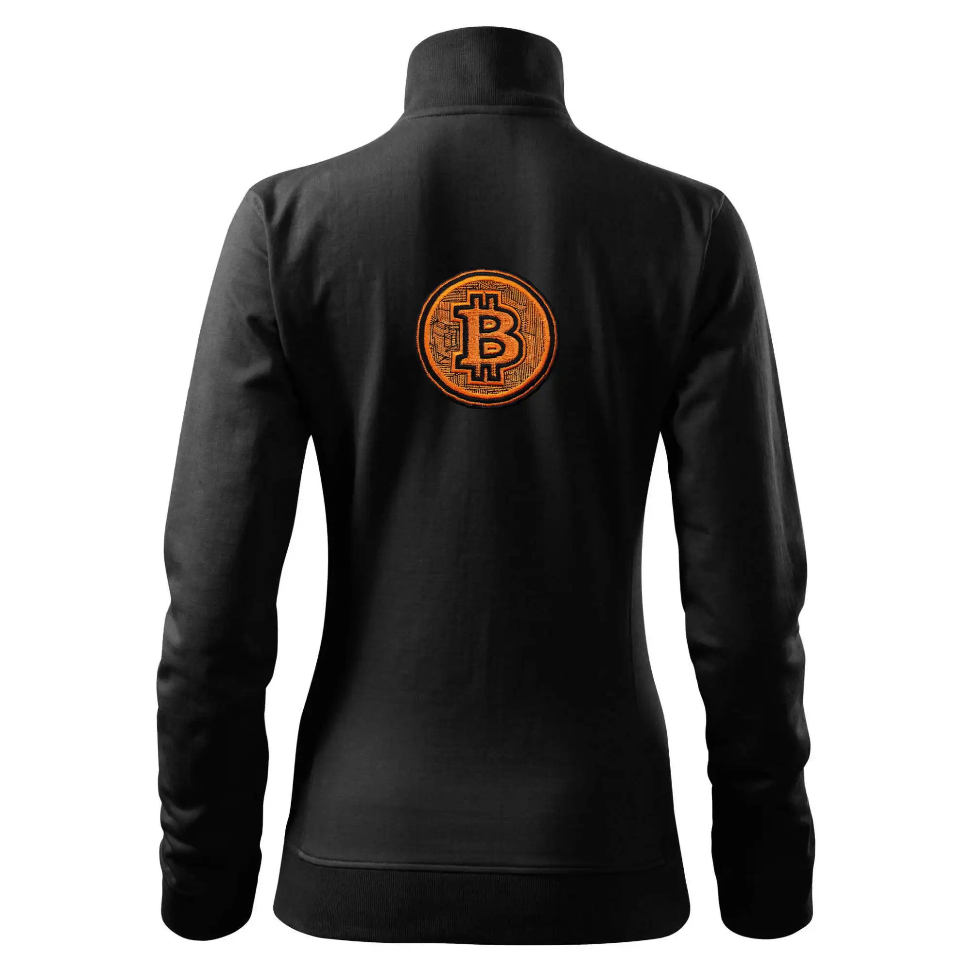 Logo bitcoin ve vyšívaném stylu