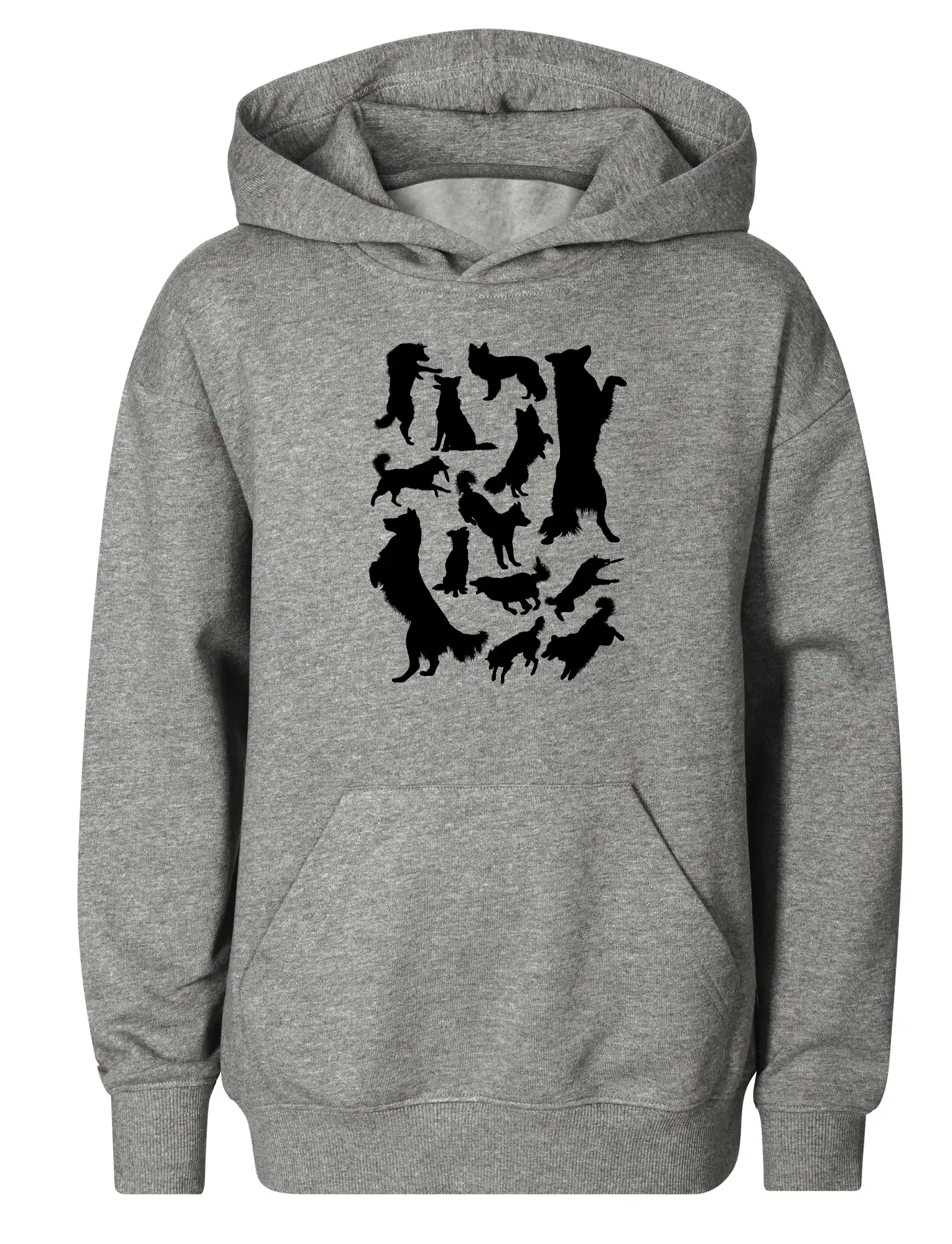 Border kolie siluety