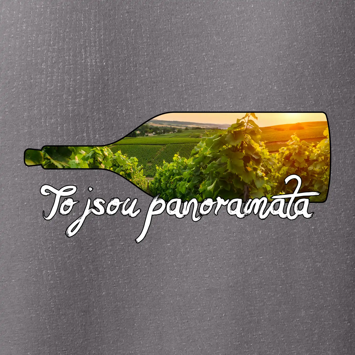 To jsou panoramata vinice