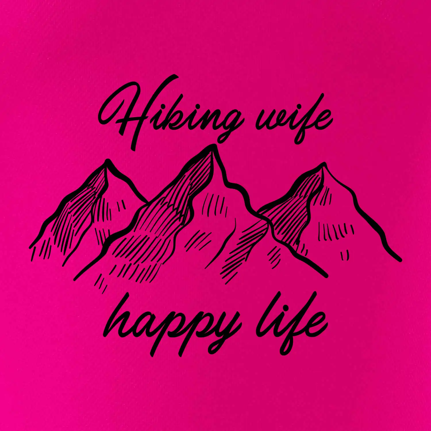Hiking wife happy life