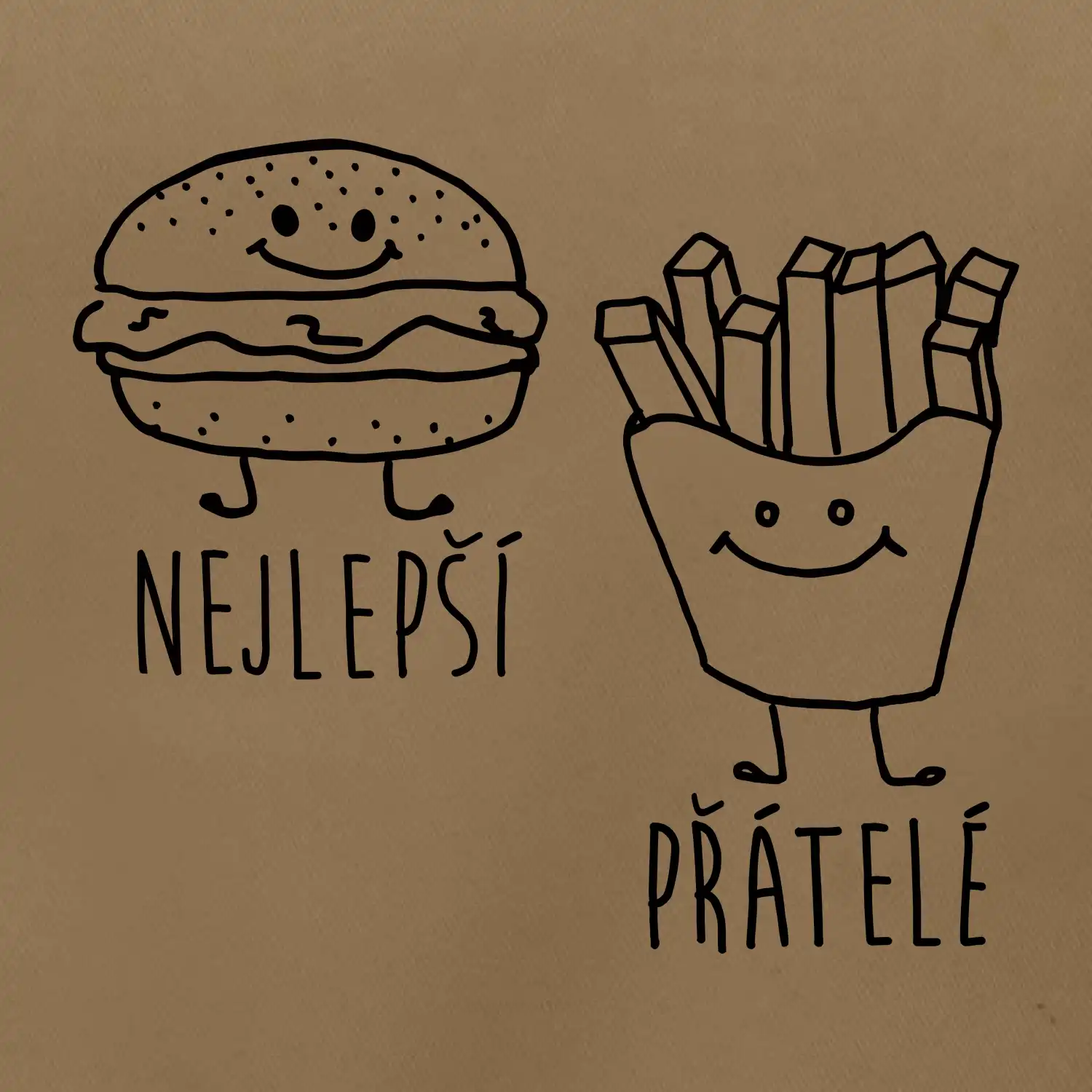 Nejlepší přátelé - Hamburger a hranolky