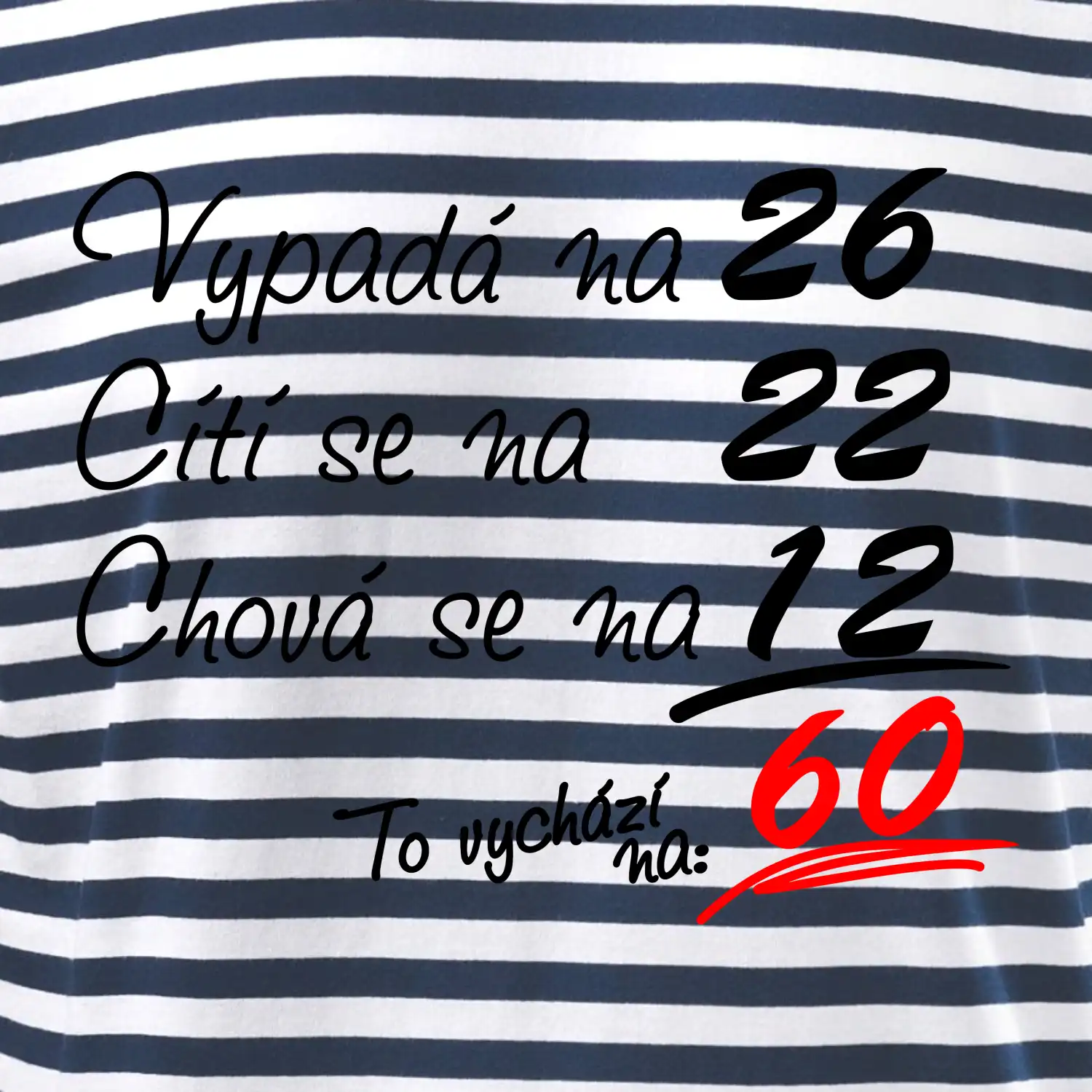 Vypadá, cítí se, chová se - 60 let