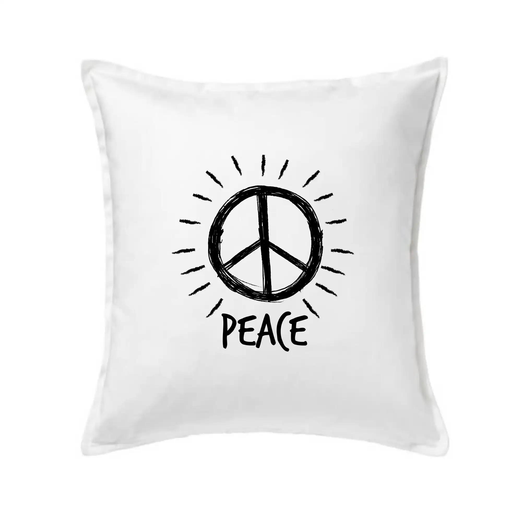 Peace symbol černobílý