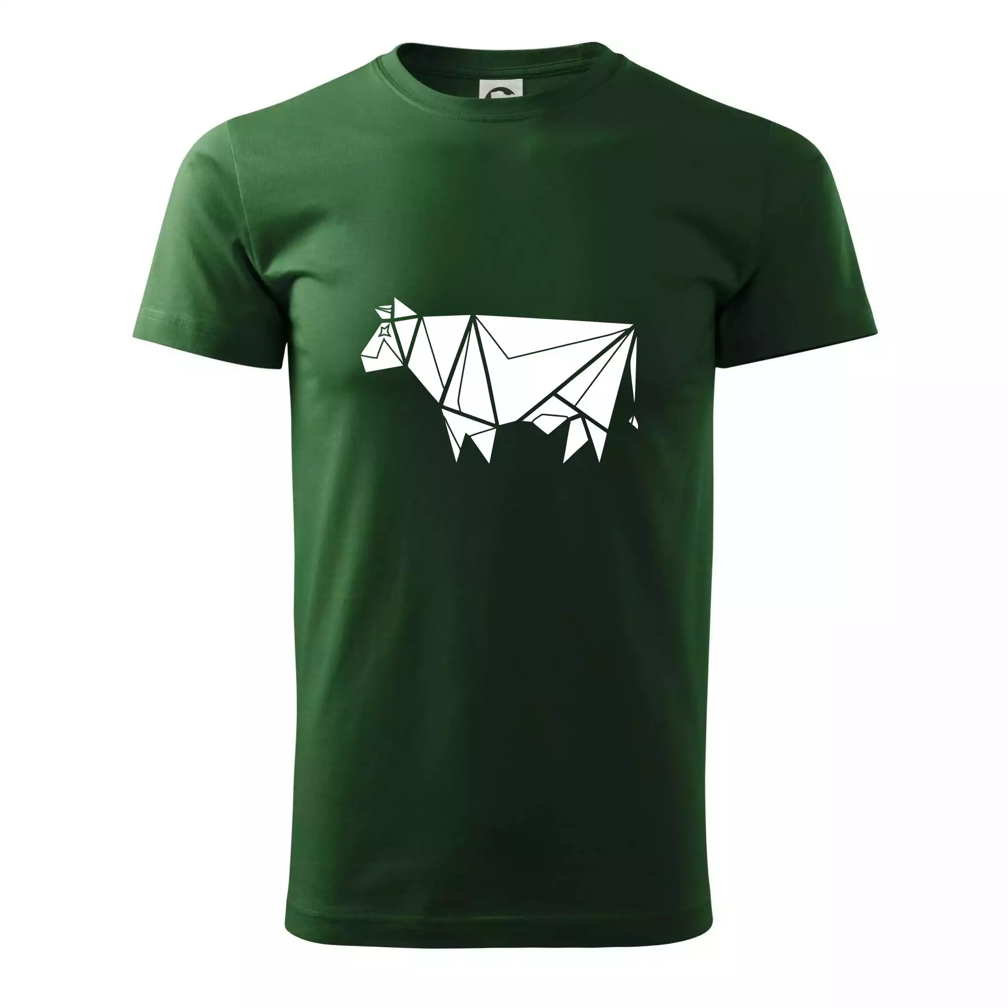 Origami kráva z boku