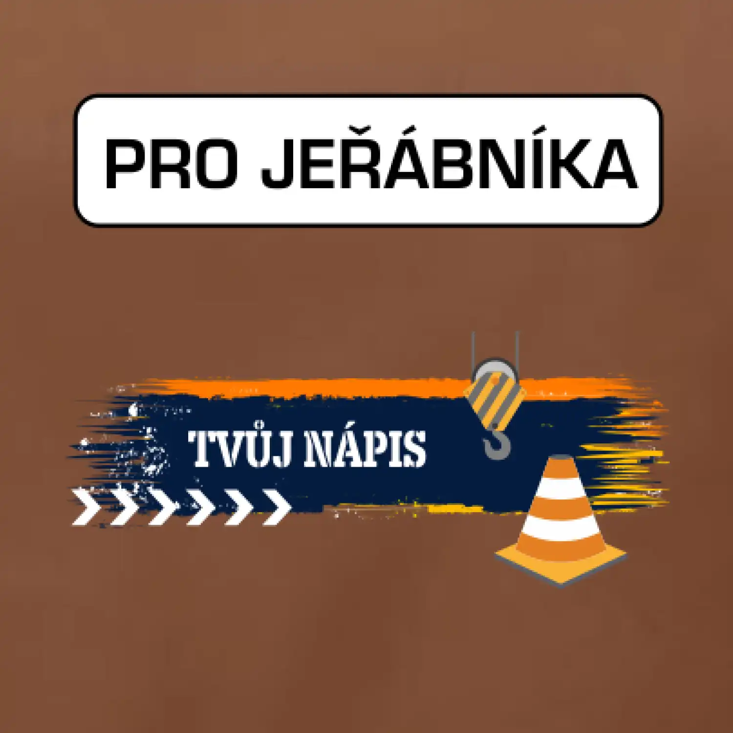 Stavba - vlastní nápis - jeřábník
