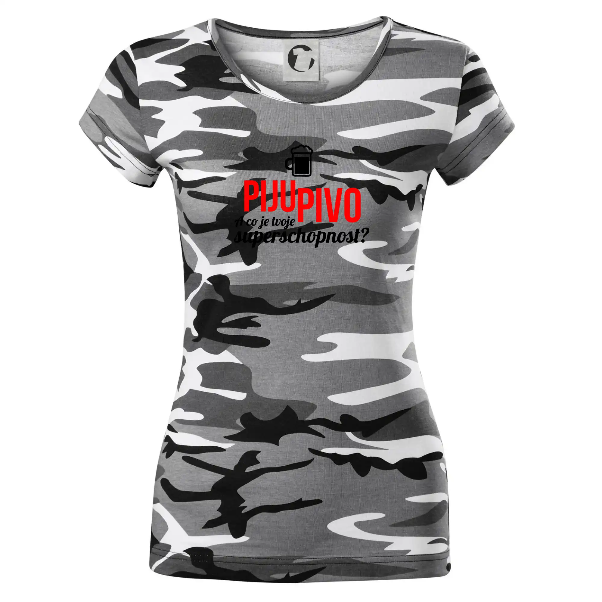 Já piju pivo - tvoje superschopnost? rovný nápis