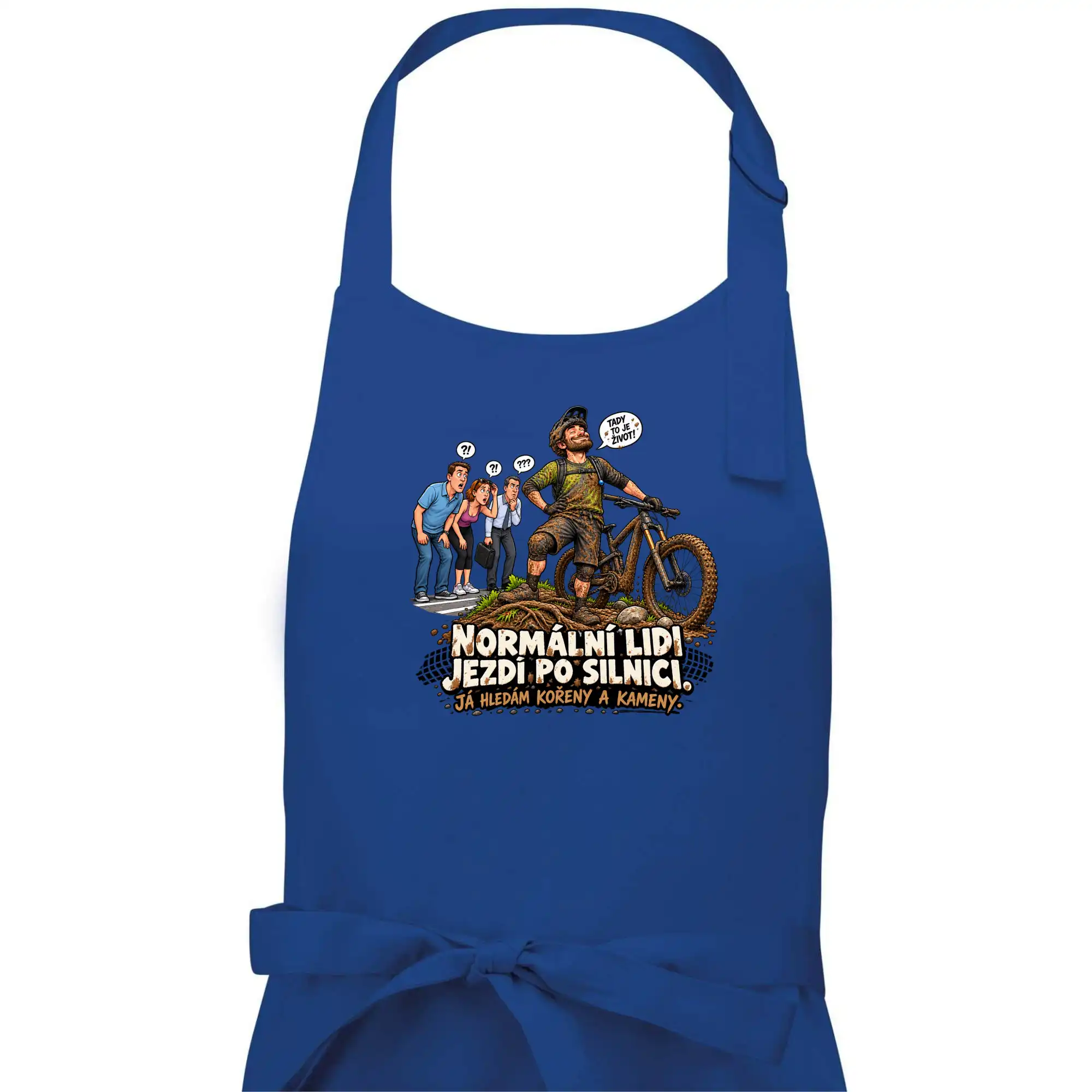 Normální lidi jezdí po silnici cyklistický humor