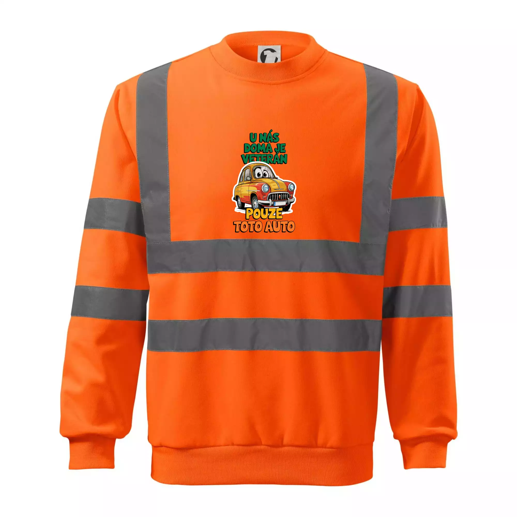 U nás doma je veterán pouze toto auto barevný nápis