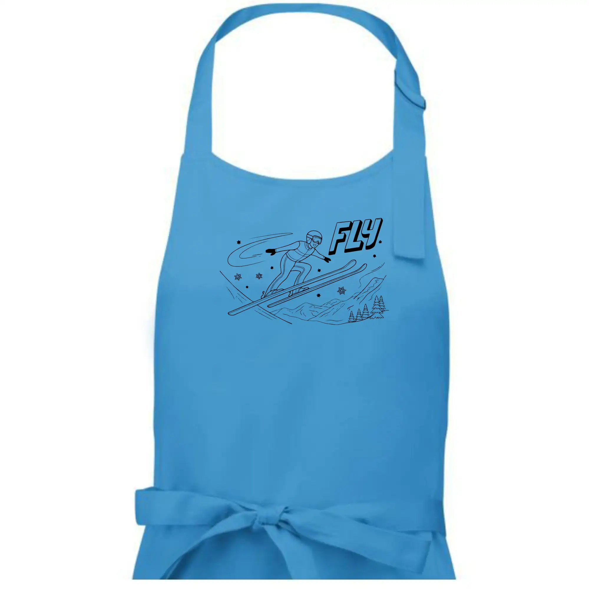 Skokan na lyžích černý obrázek FLY