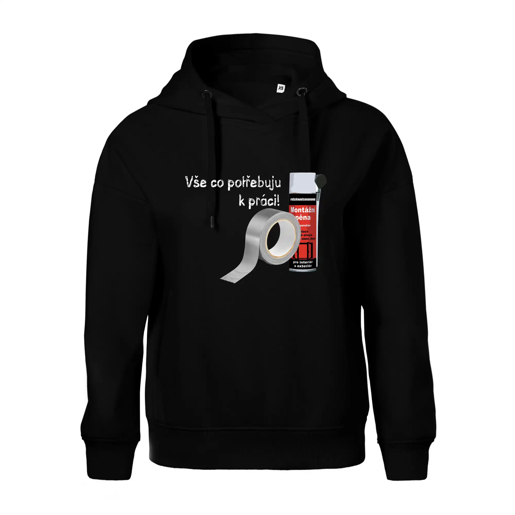 Pěna  a páska - vše co potřebuji k práci