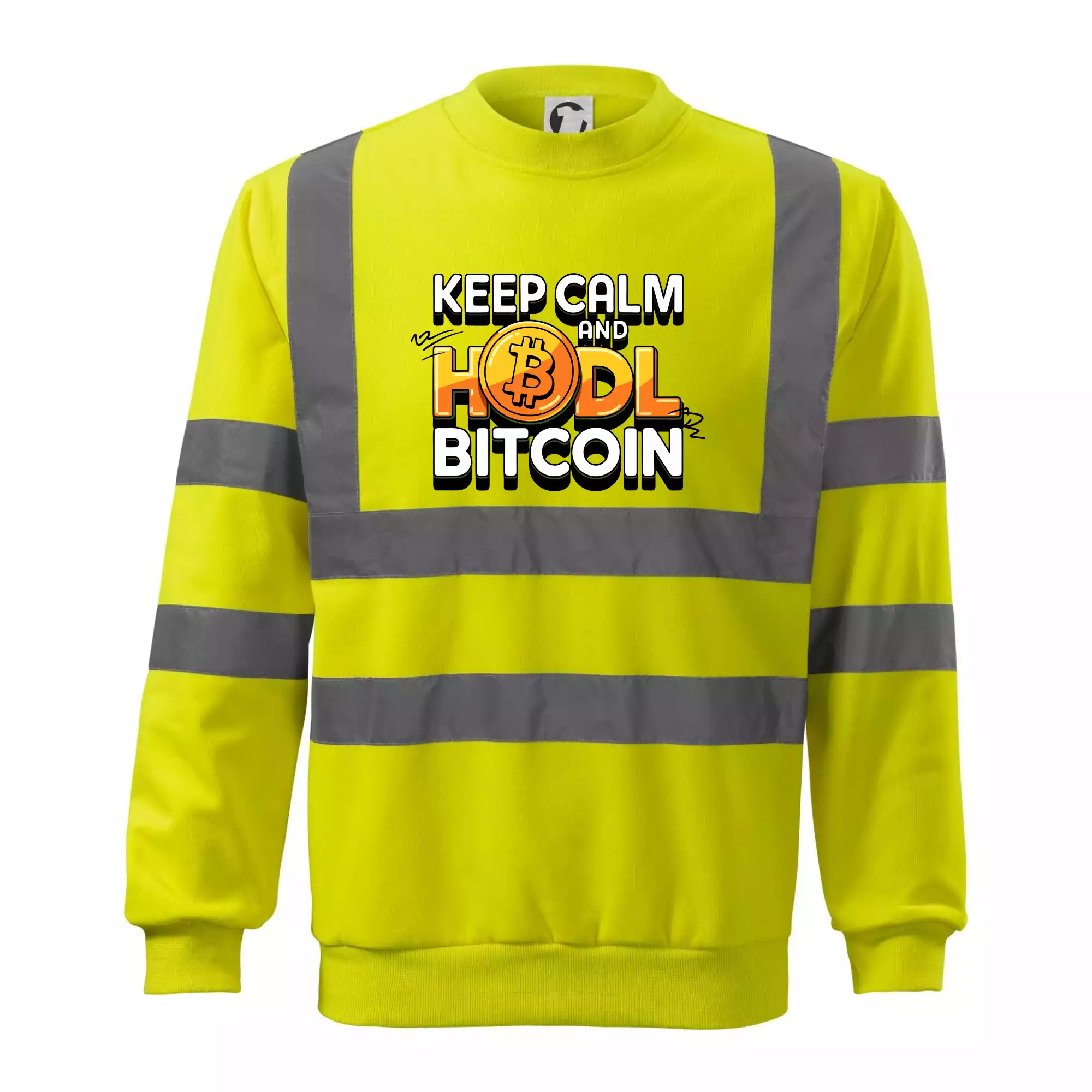 3D nápis Keep Calm and HODL Bitcoin