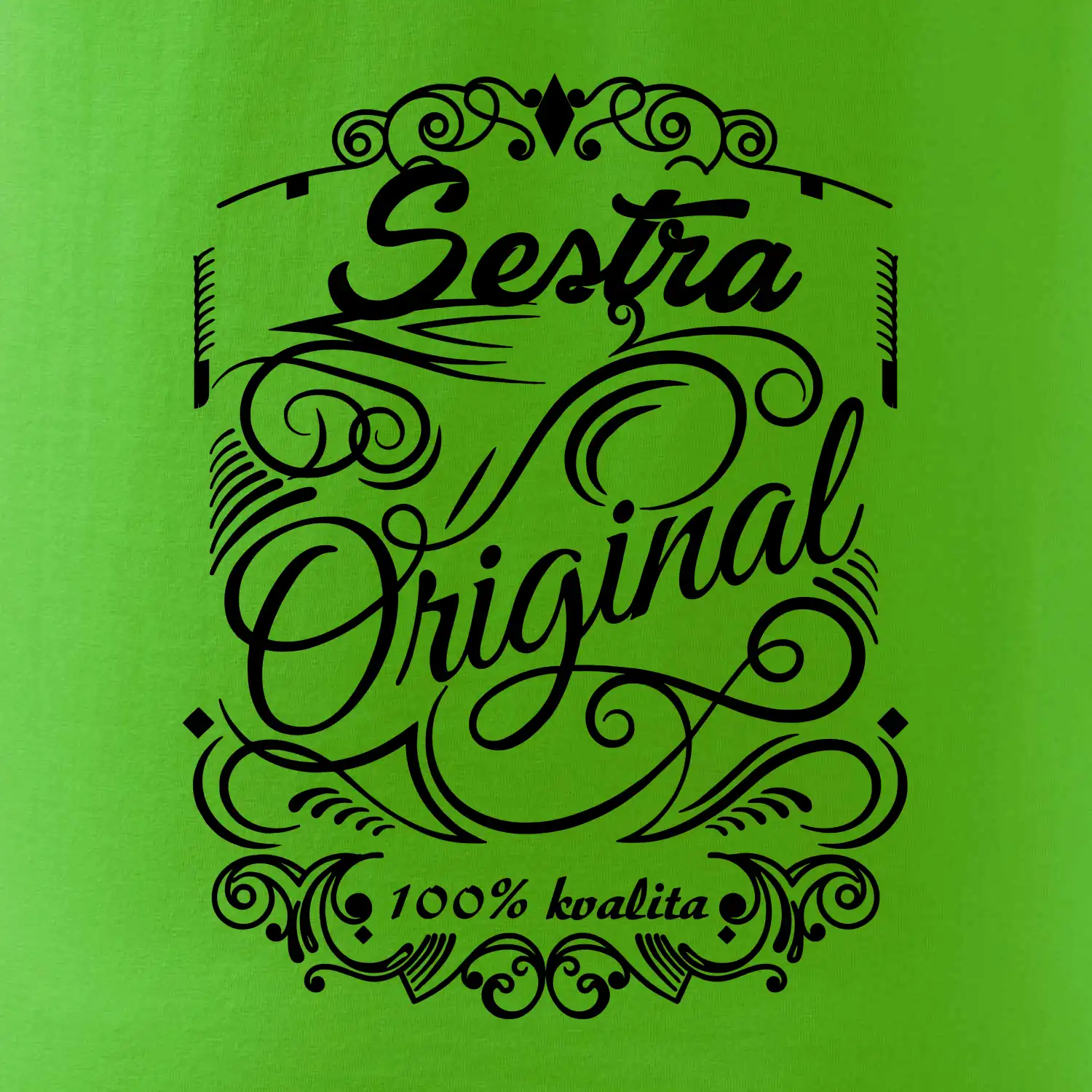 Vintage nejlepší sestra 100% kvalita