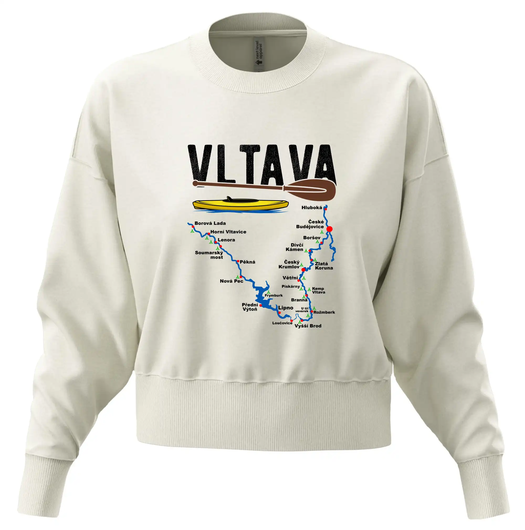 Mapa řeky Vltavy