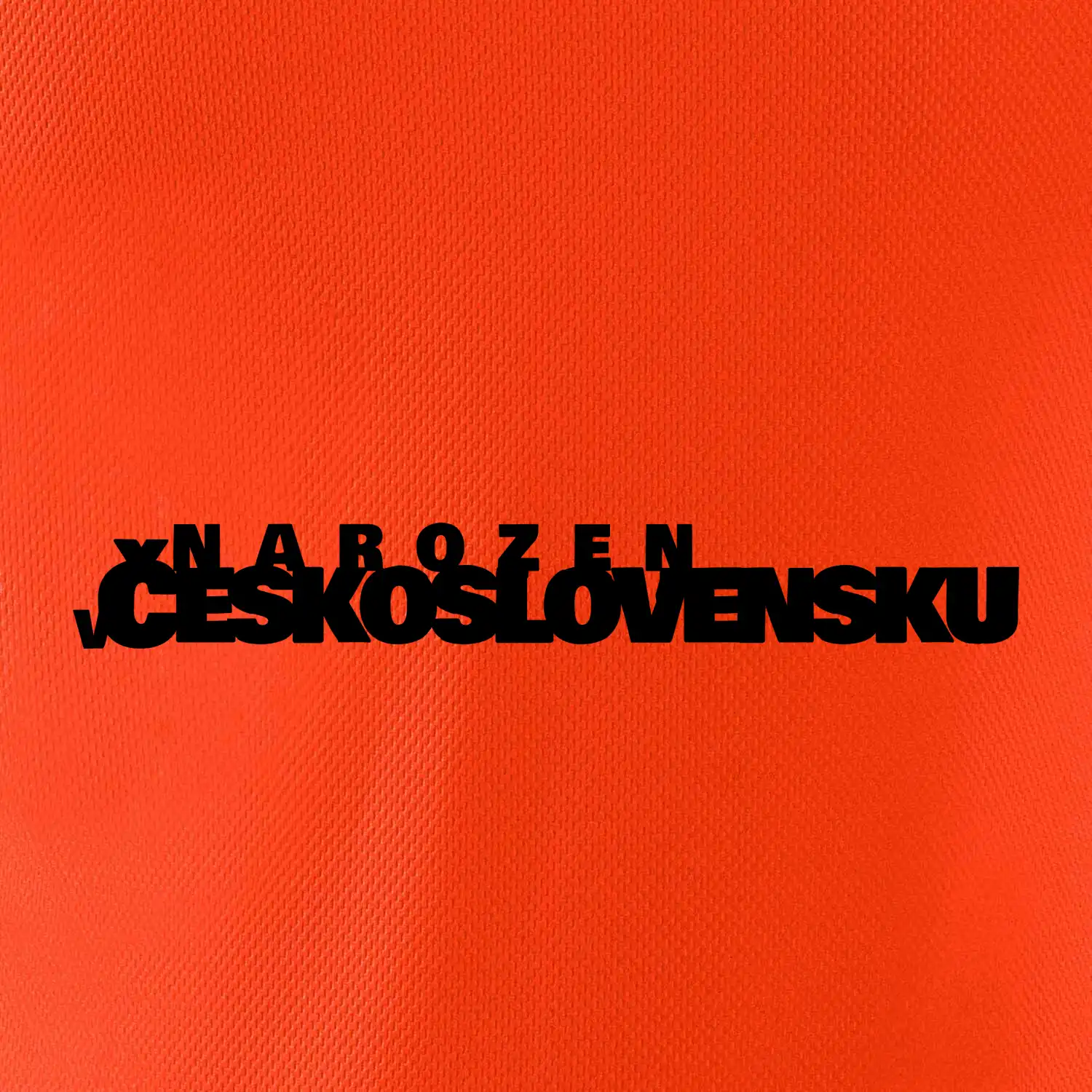 Nápis - Narozen v Československu