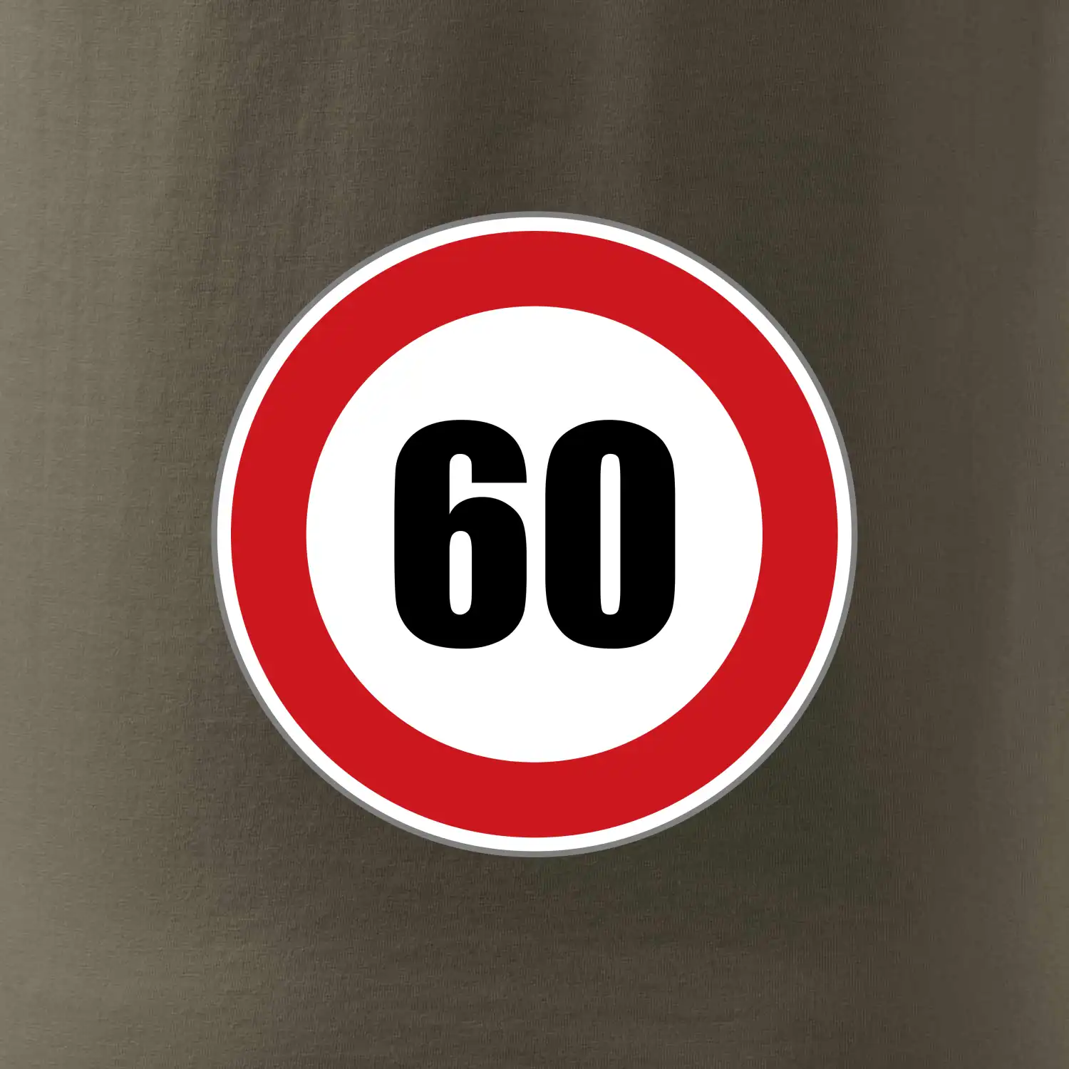 Dopravní značka - omezení rychlosti 60