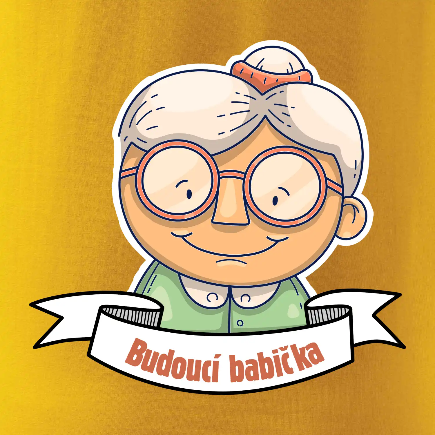 Budoucí babička kreslená