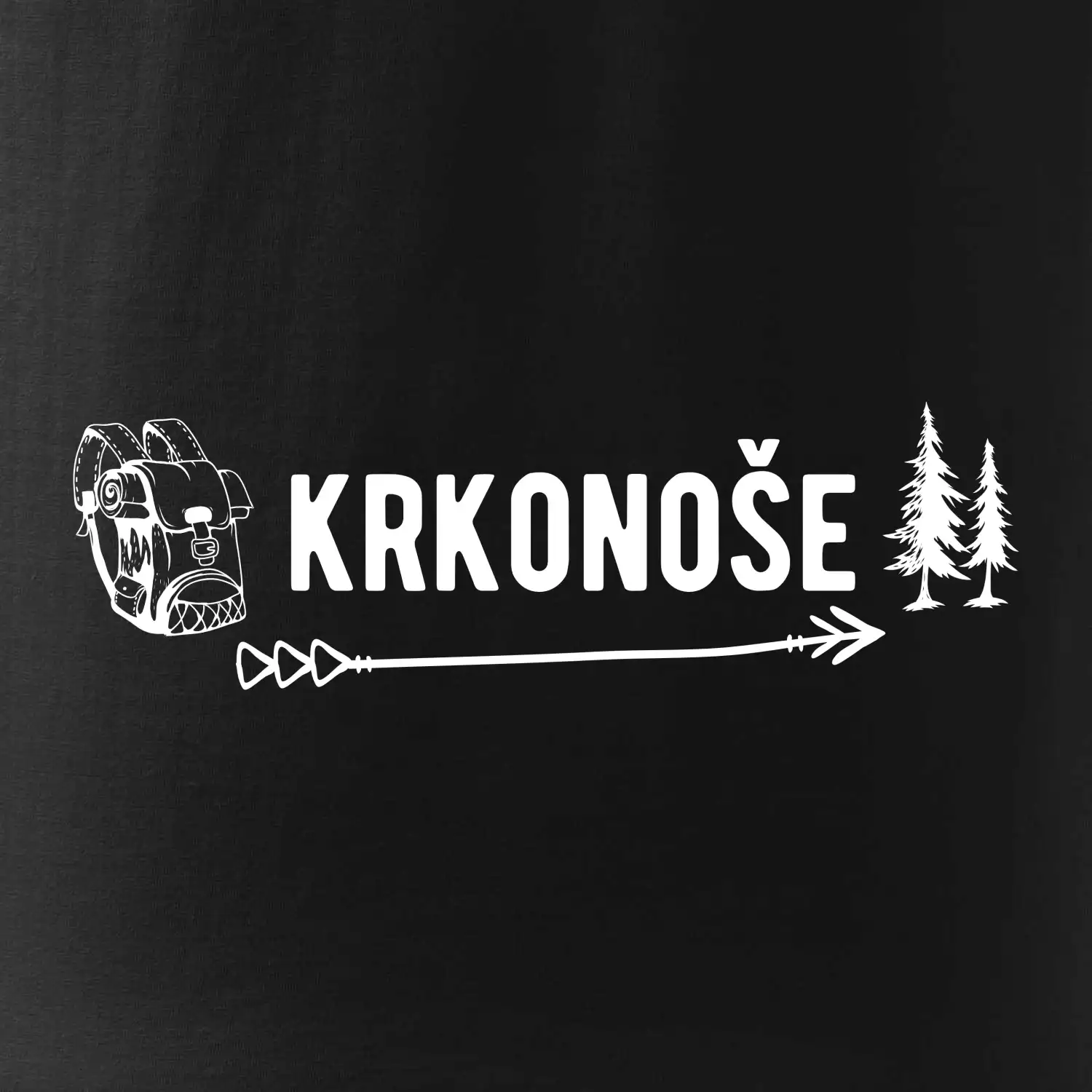 Krkonoše nápis