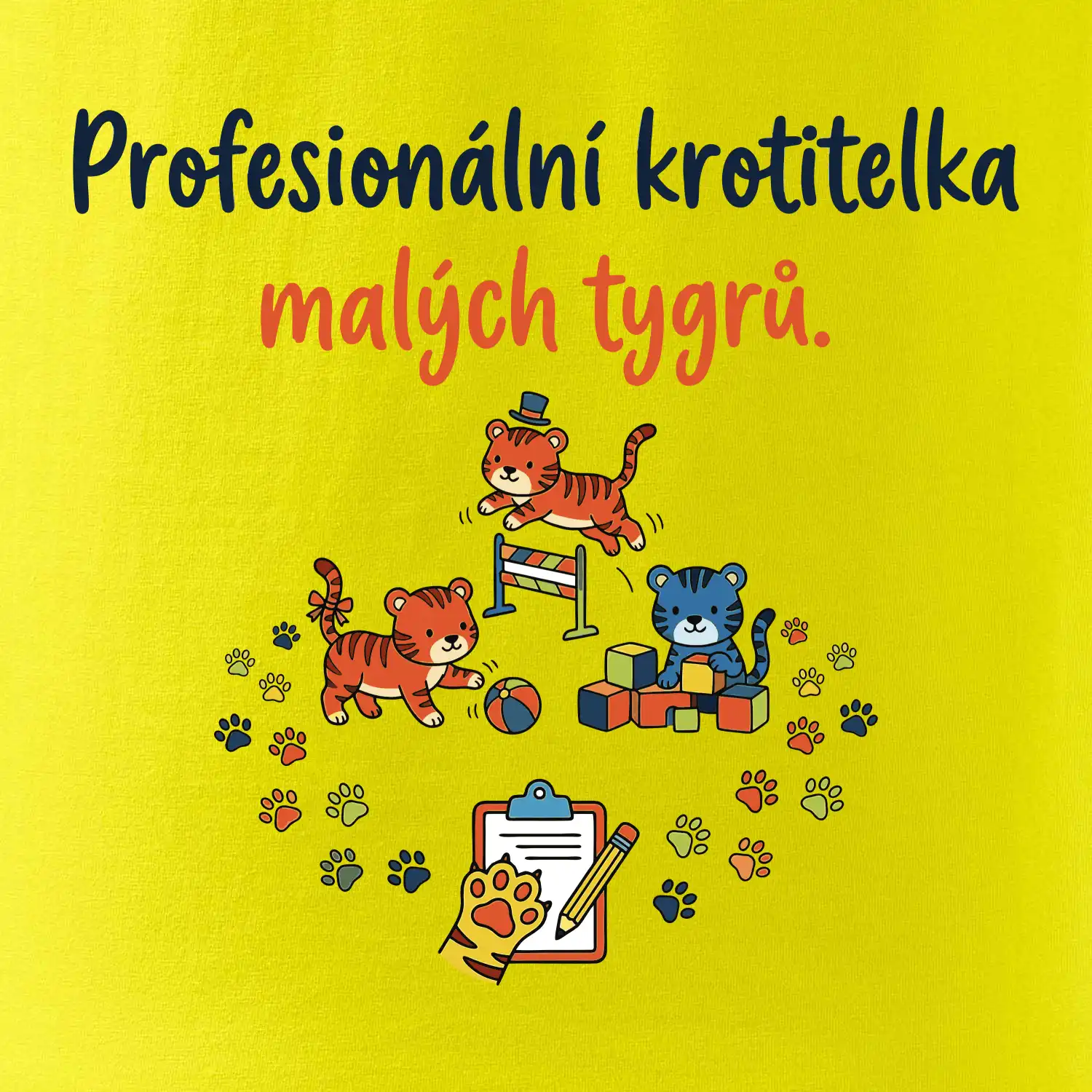 Profesionální krotitelka malých tygrů