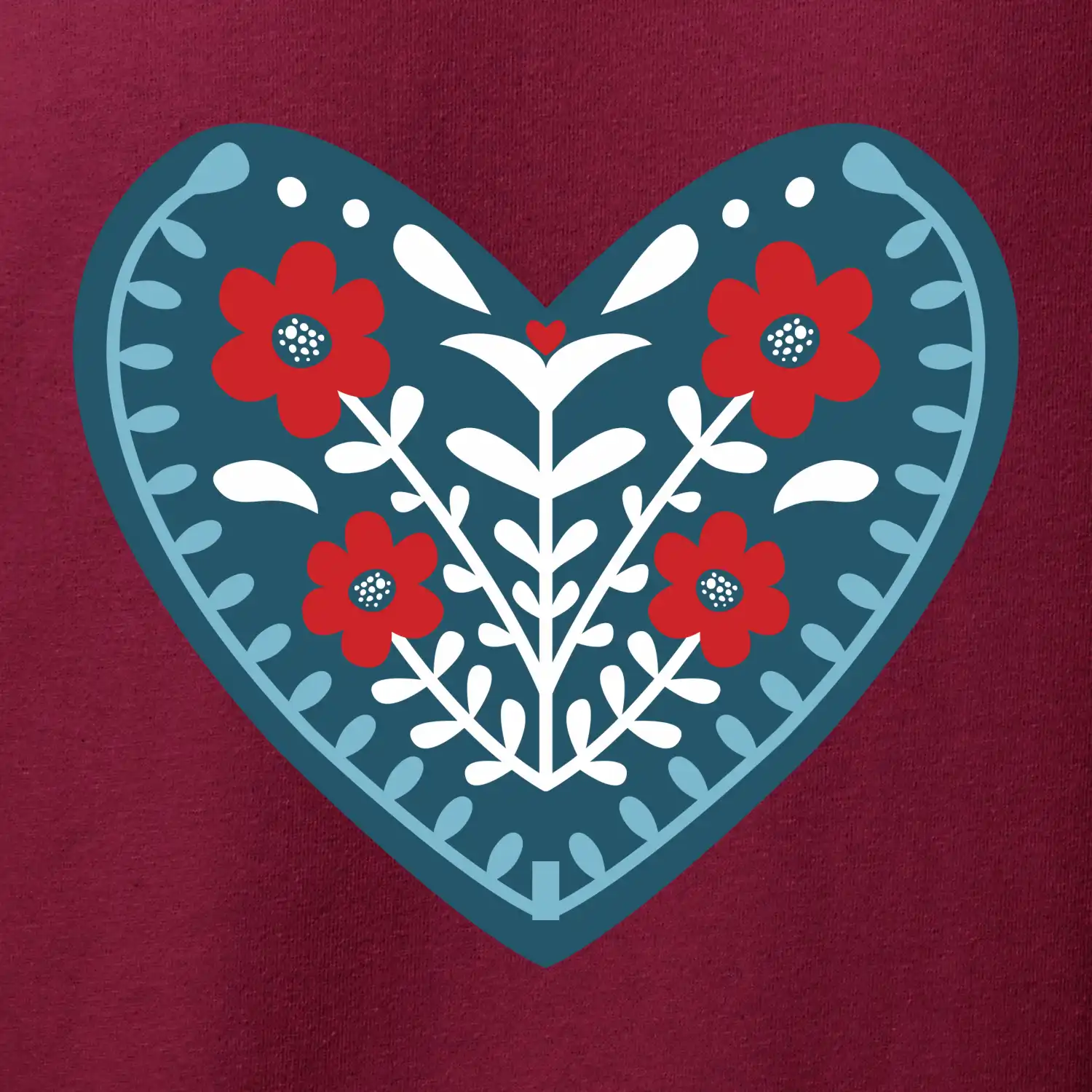 Folklor - srdce modré plné