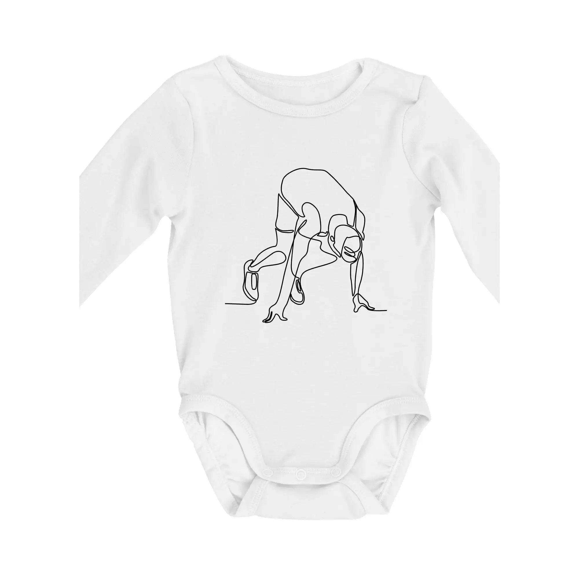 Běžec na startu jedním tahem