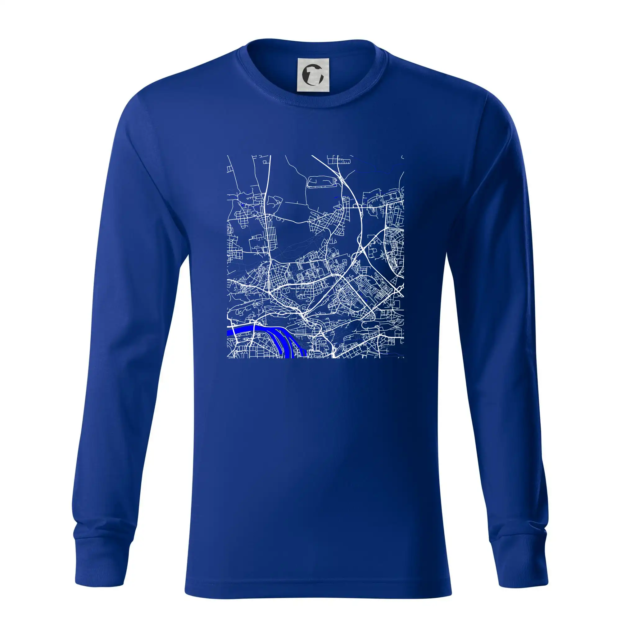 Praha 18200 - Mapa s vodními toky