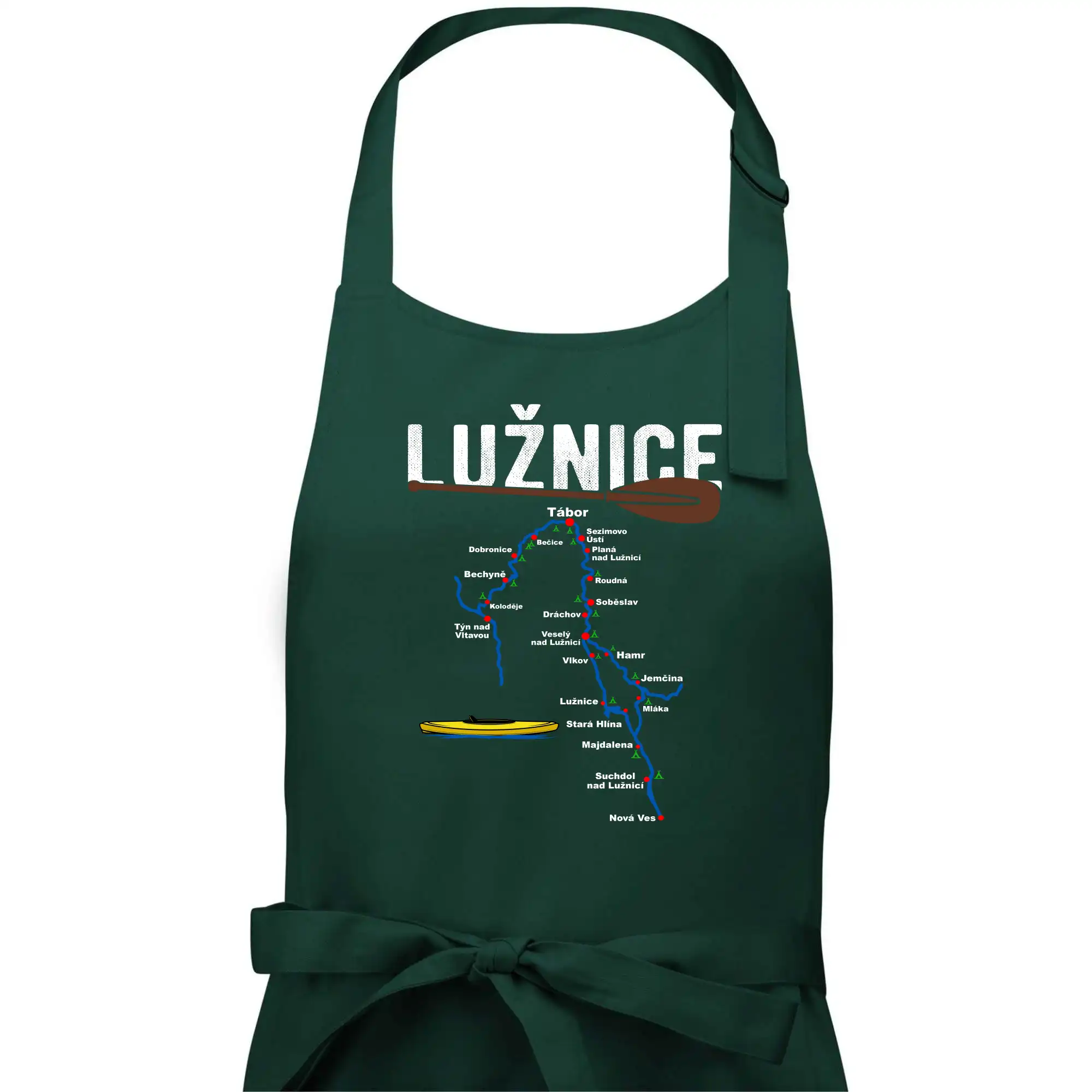Mapa řeky Lužnice