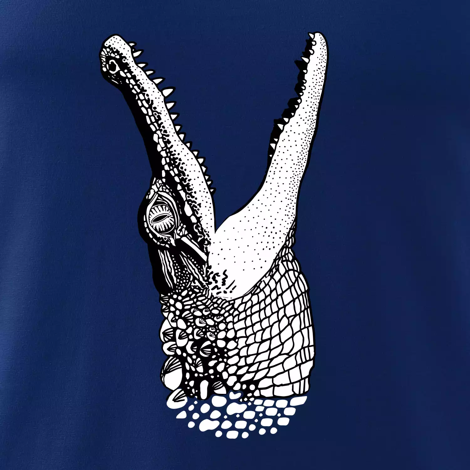 Krokodýl kreslený (Pecka design)