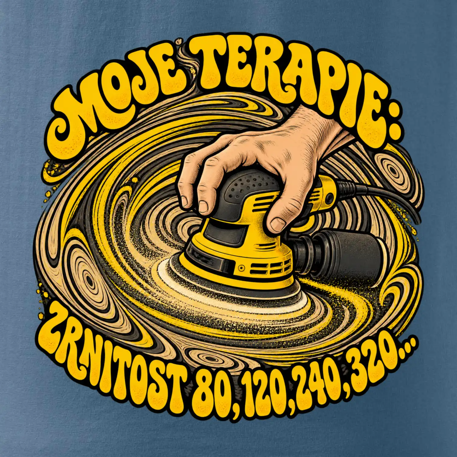 Moje terapie zrnitost 80 120 240 320 - vibrační bruska