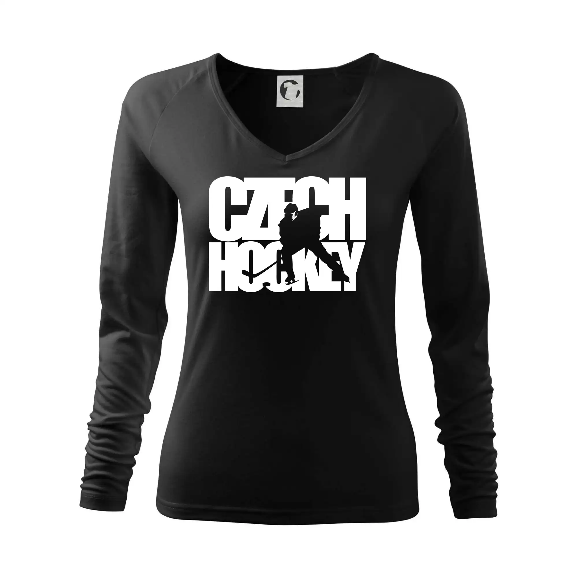 Czech hockey - nápis s hokejistou - Mistrovství světa v ledním hokeji 2026