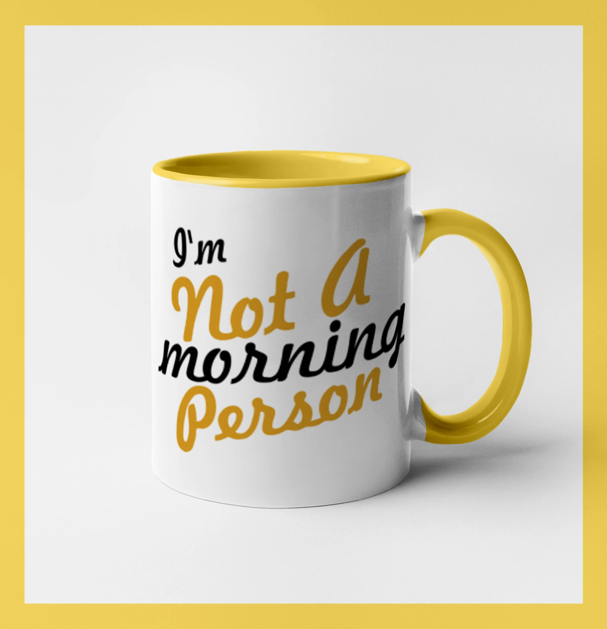 I'm not a morning person