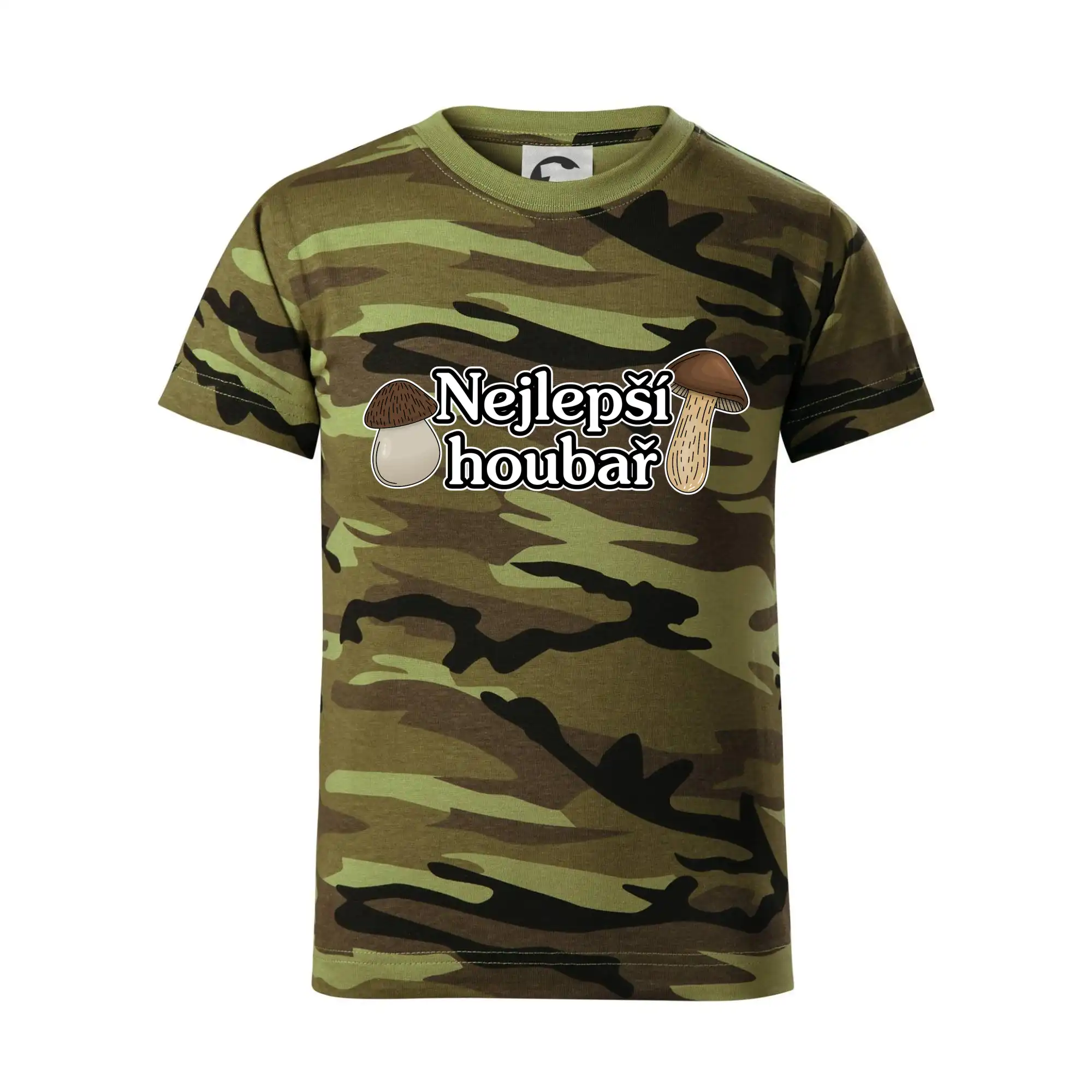 Nejlepší houbař - nápis s houbama