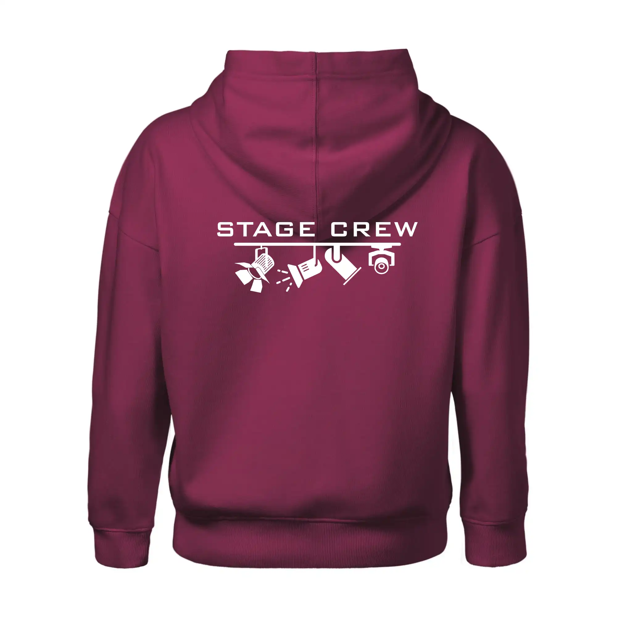 Jméno a nápis na zádech - stage crew